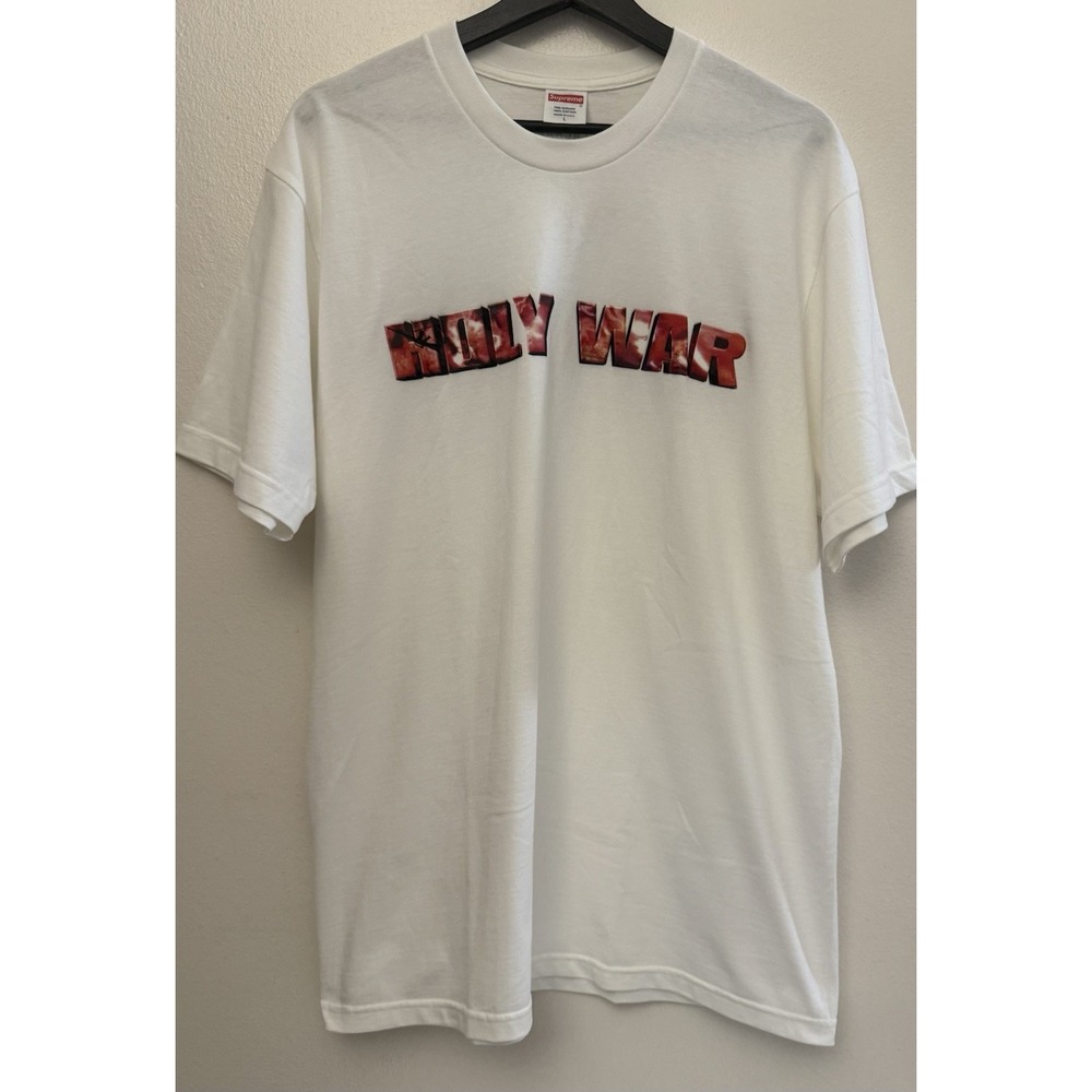 NWOT SUPREME HOLY WAR White T-shirt
